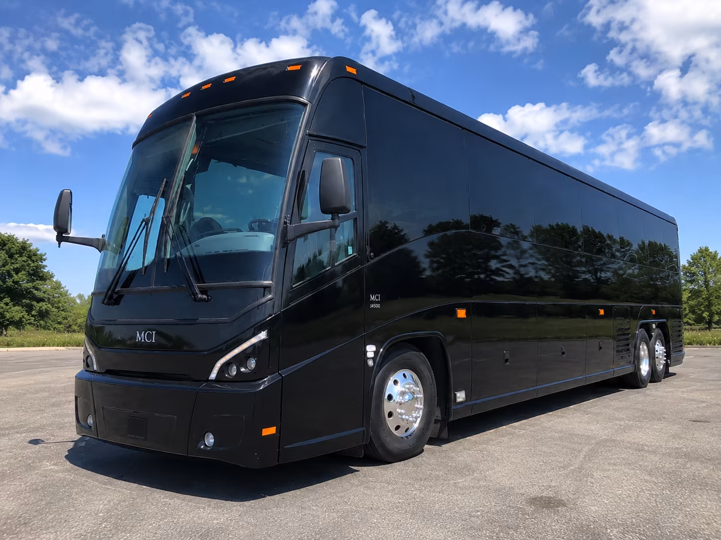 asheville charter bus rental exterior