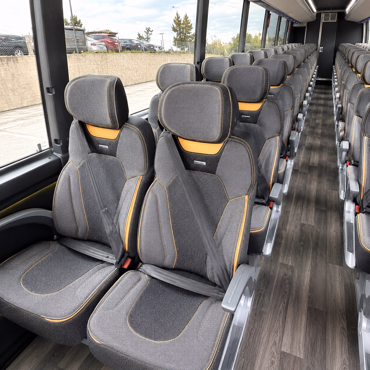 asheville charter bus rental inside