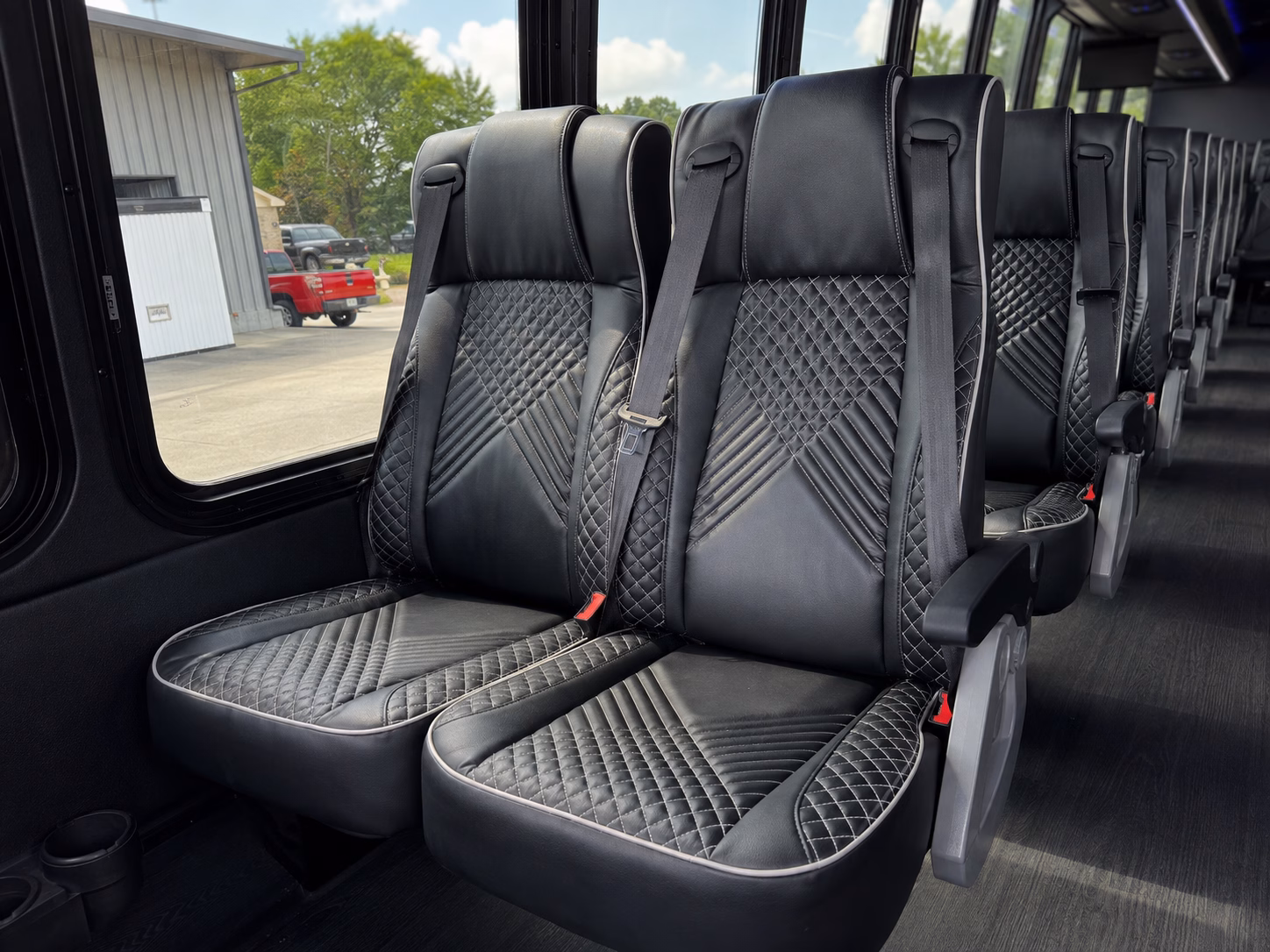 guest shuttle buses between downtown asheville hotels and wedding venues